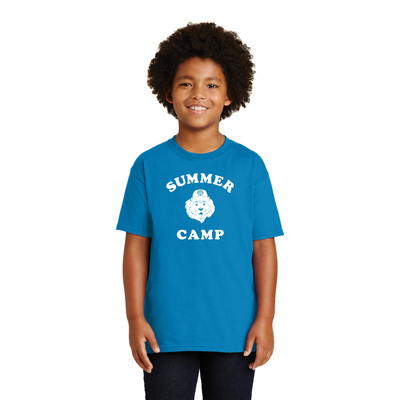 Summer Camp Lion Printed Youth Gildan Ultra Cotton Tee