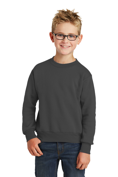 Port & Company Printed Youth Core Fleece Crewneck Sweatshirt