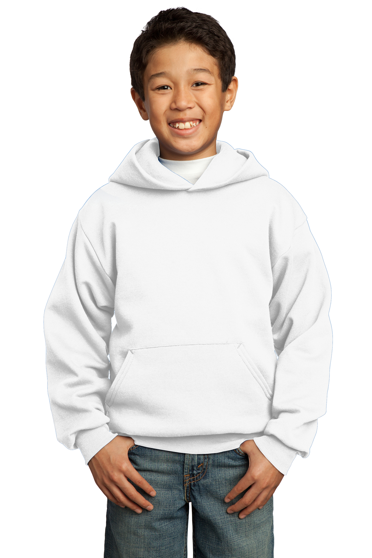 Port & Company Embroidered Youth Core Fleece Pullover Hooded Sweatshirt