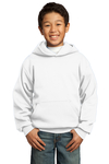 Port & Company Printed Youth Core Fleece Pullover Hooded Sweatshirt Front view
