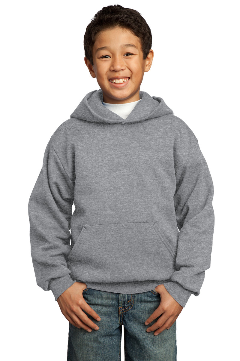 Port & Company Printed Youth Core Fleece Pullover Hooded Sweatshirt