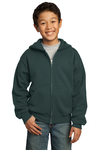 Port & Company Embroidered Youth Core Fleece Full-Zip Hooded Sweatshirt Thumb