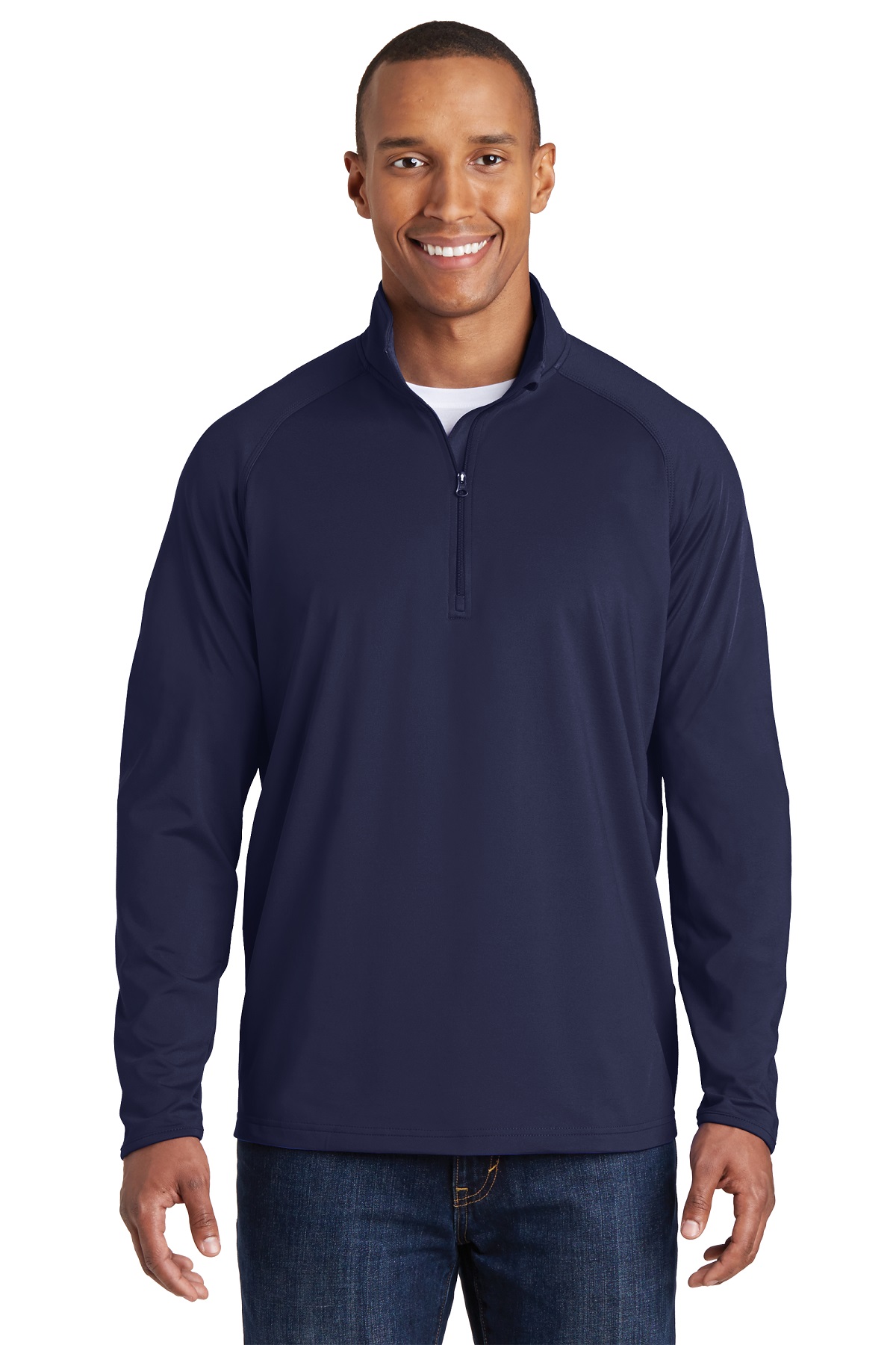 Sport-Tek Embroidered Men's Sport-Wick Stretch 1/4-Zip Pullover