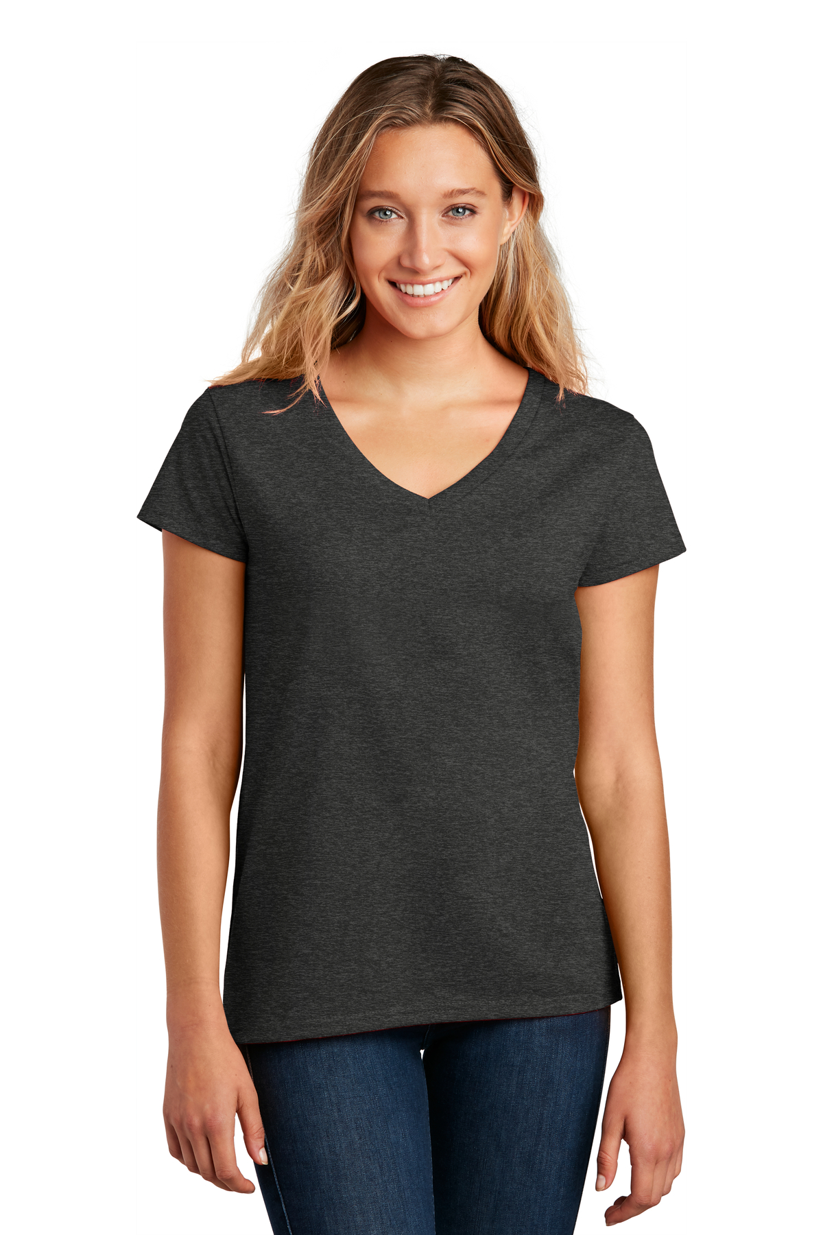 District Embroidered Women's Re-Tee V-Neck