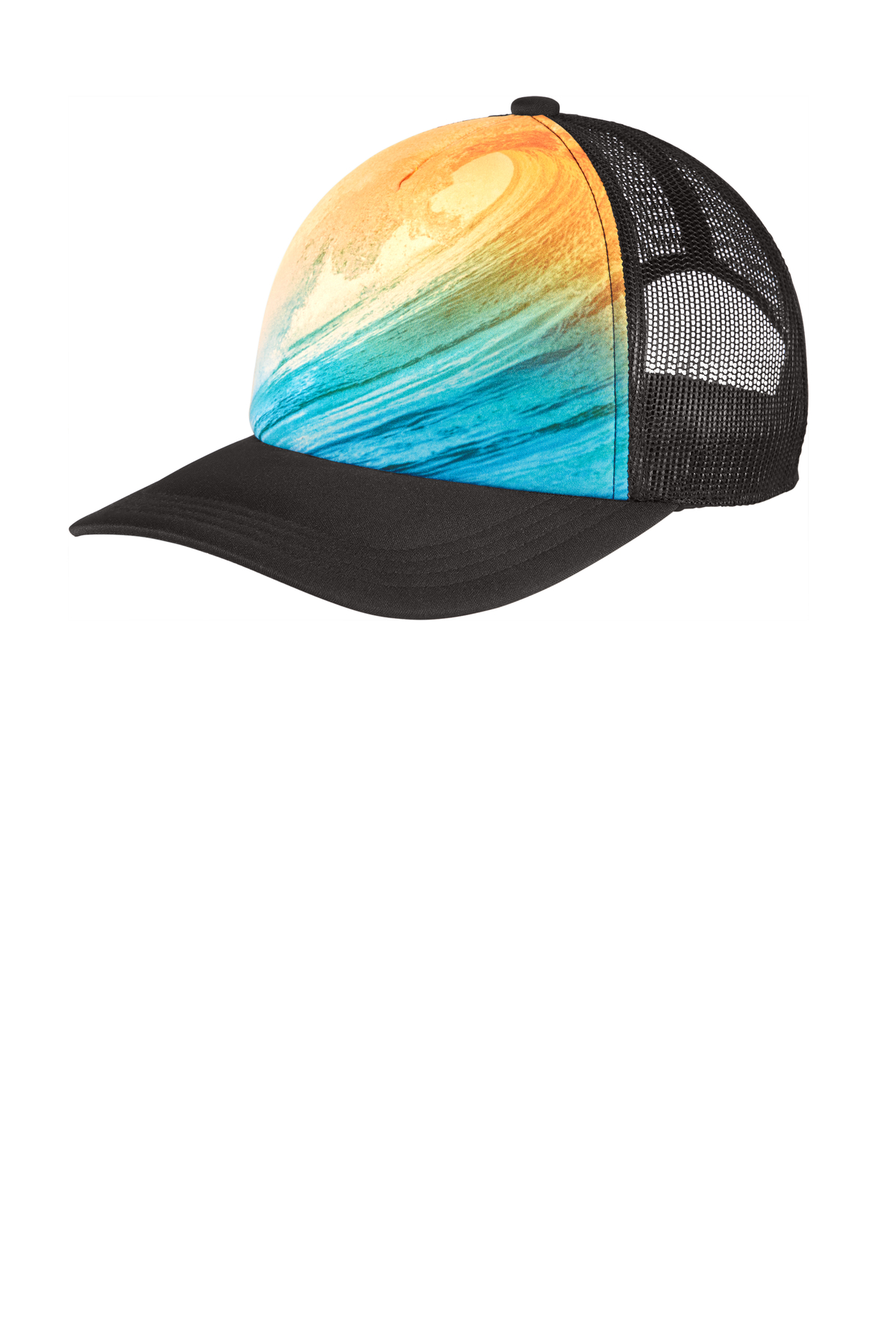Port Authority Embroidered Photo Real Snapback Trucker Hat Thumb