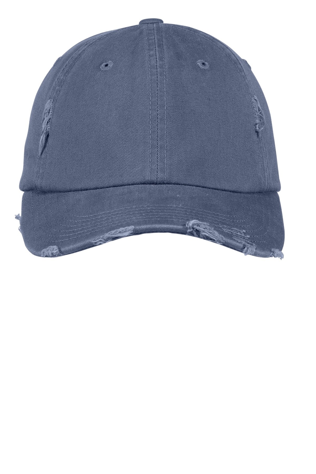 District  Embroidered Distressed Hat