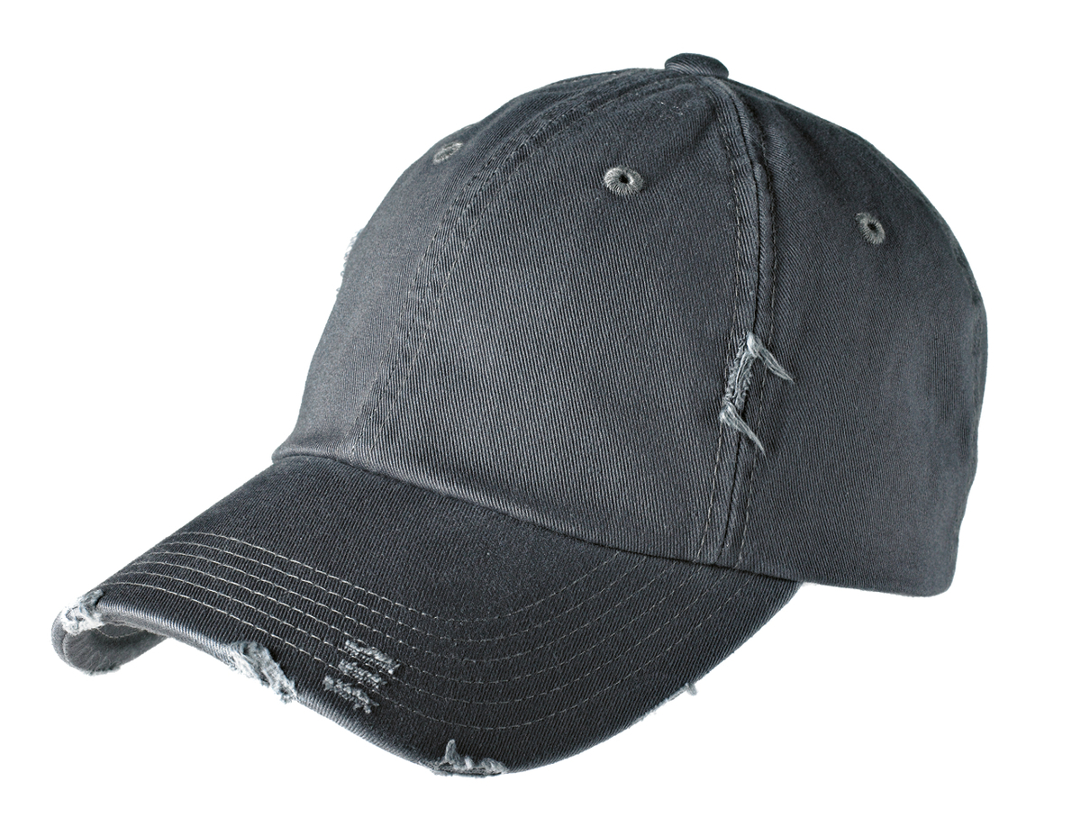 District  Embroidered Distressed Hat Thumb