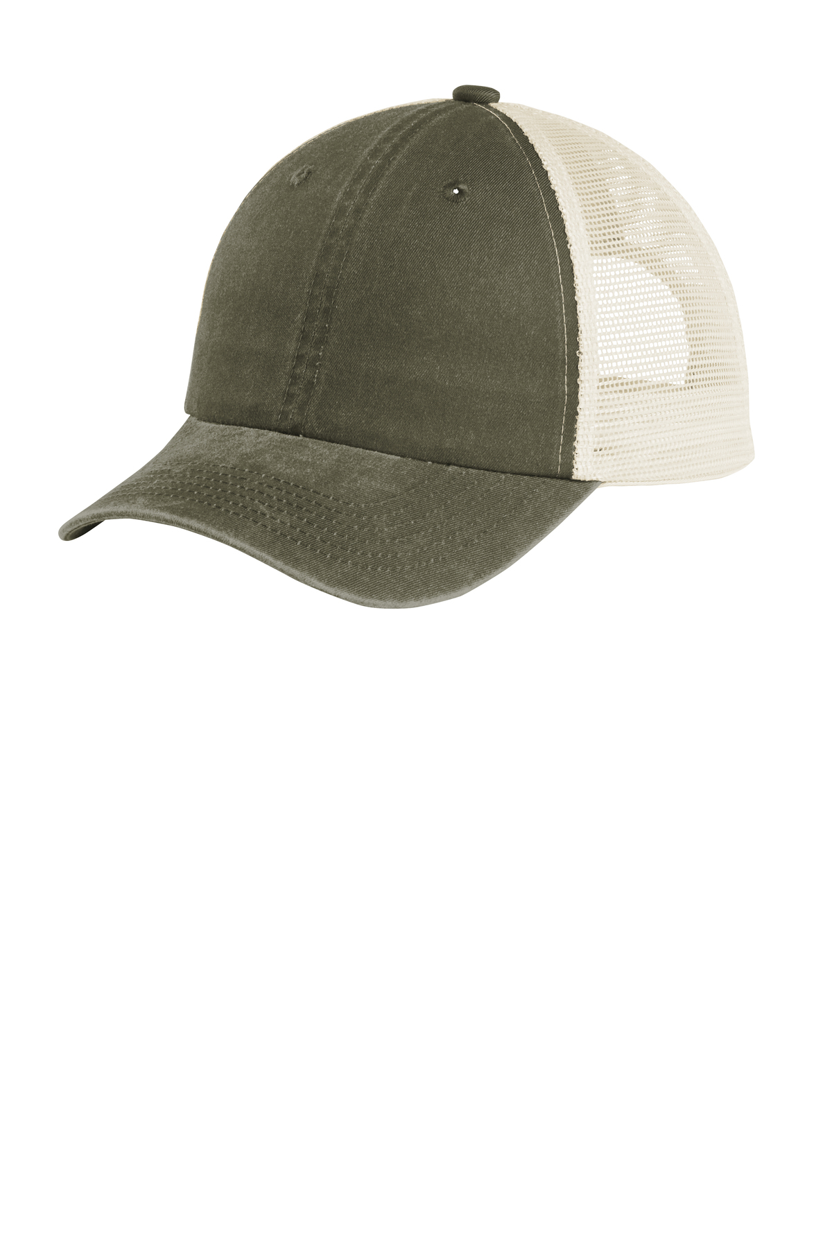 Port Authority Embroidered Beach Wash Mesh Back Cap - Queensboro