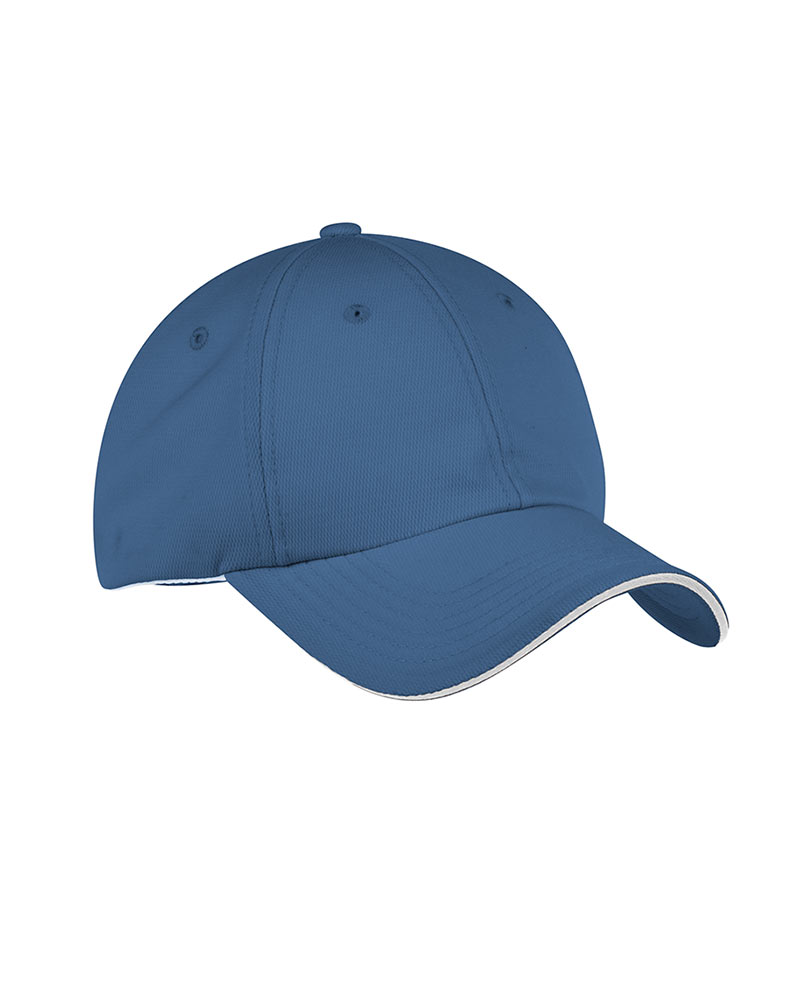 Product Image - A combination of breath-ability and moisture wicking ability, this cap from Port Authority features a quick-drying CoolMax sweatband perfect for those long days in the sun. 