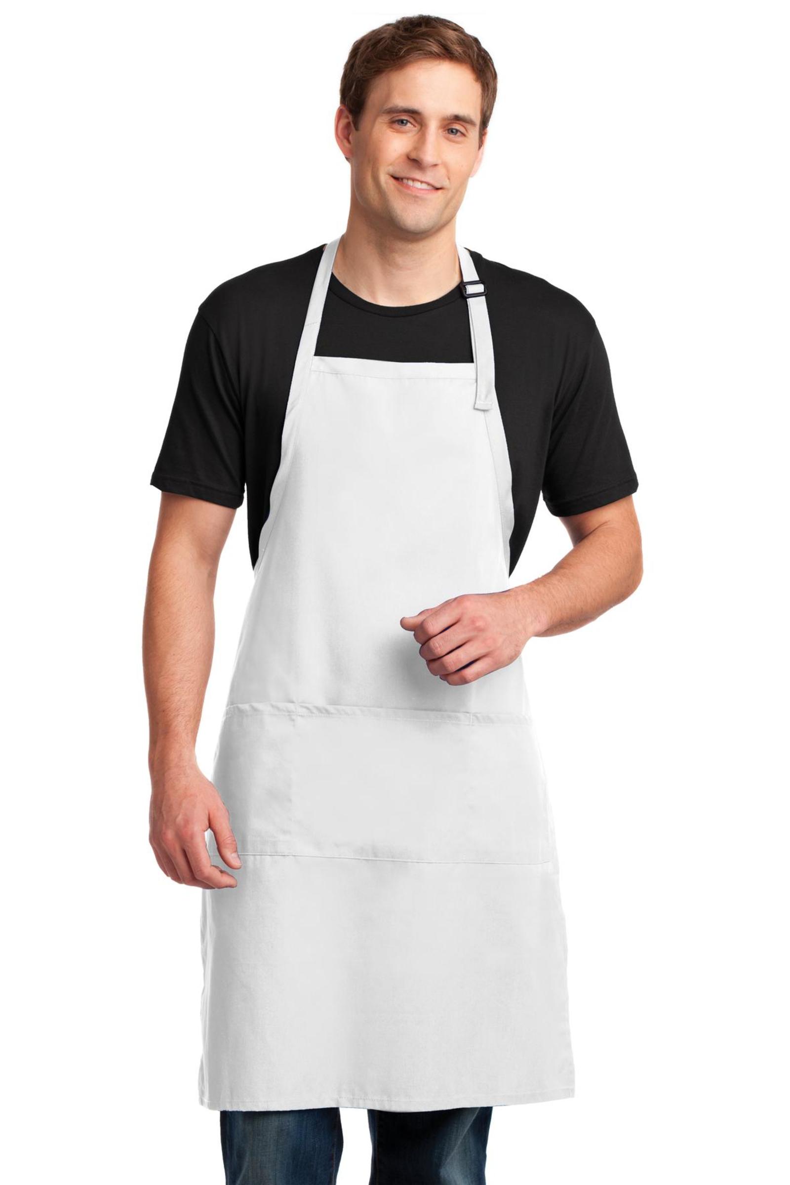 Port Authority Embroidered Easy Care Extra Long Bib Apron Image - Port Authority Easy Care Extra Long Bib Apron with Stain Release. A700.