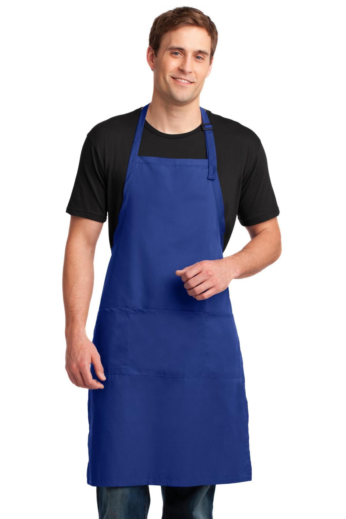 Port Authority Embroidered Easy Care Extra Long Bib Apron 