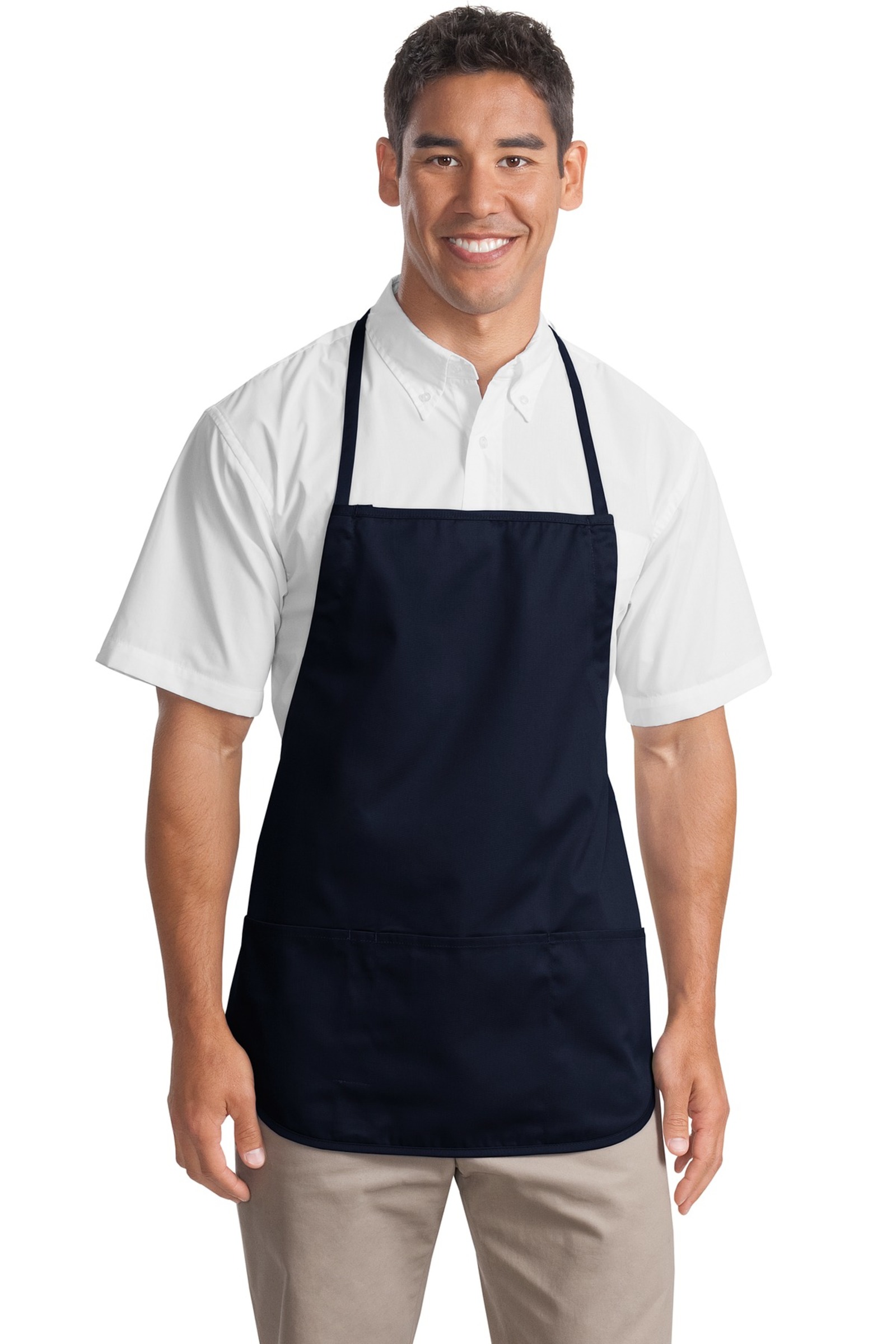 Port Authority  Embroidered Medium Length Apron Thumb