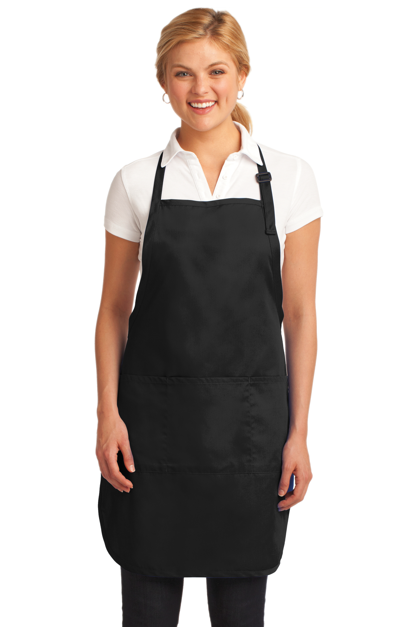 Port Authority Embroidered Easy Care Full-Length Apron with Stain Release