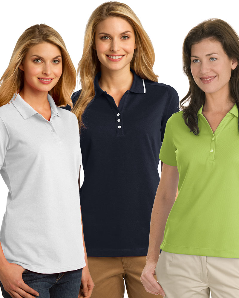 Embroidered Women's Short Sleeve Polo Grab Bag